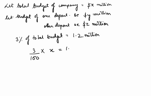 solve-using-a-graphdiagramchart-please-one-department-head-is-chatting-with-another-today-our-two-budgets-total-12-million-but-thats-only-3-of-the-companys-whole-budget-and-you-spend-2-for-e-34733