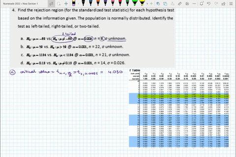 find-the-rejection-region-for-the-standardized-test-statistic-for-each-hypothesis-test-based-on-the-information-given-the-population-is-normally-distributed-identify-the-test-as-left-tailed-58718