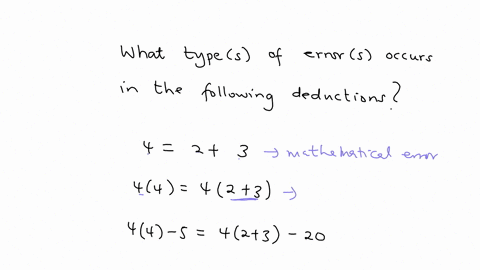 5-what-types-of-errors-occurs-in-the-following-deduction-briefly-justify-your-answer-beginaligned-4-23-44-423-44-5-423-20-16-5-20-20-11-0-endaligned