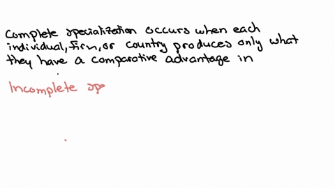 what is meant by complete specialization by incomplete specialization ...