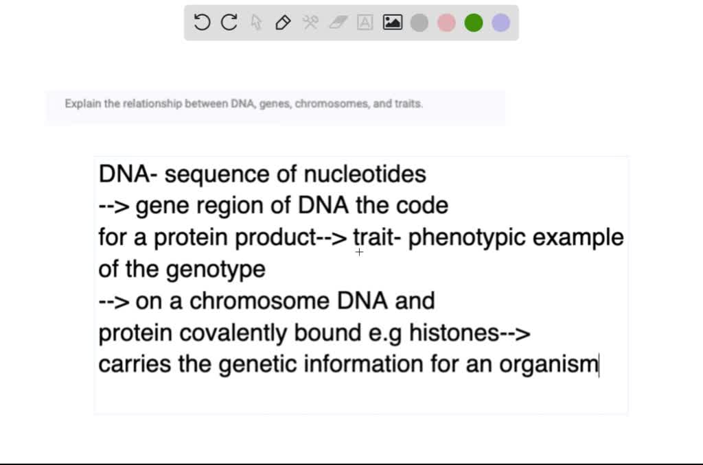 SOLVEDExplain the relationship between DNA, genes, chromosomes, and