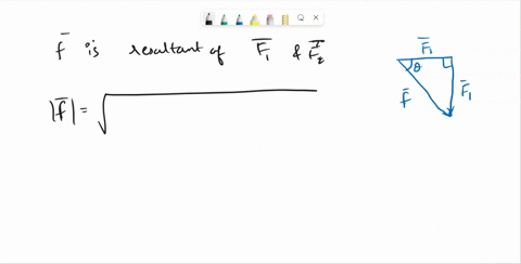 two-forces-and-j2-act-at-right-angles-to-each-other-the-magnitude-of-the-resultant-of-these-two-forces-is-30-n-and-20-n-detenine-55552