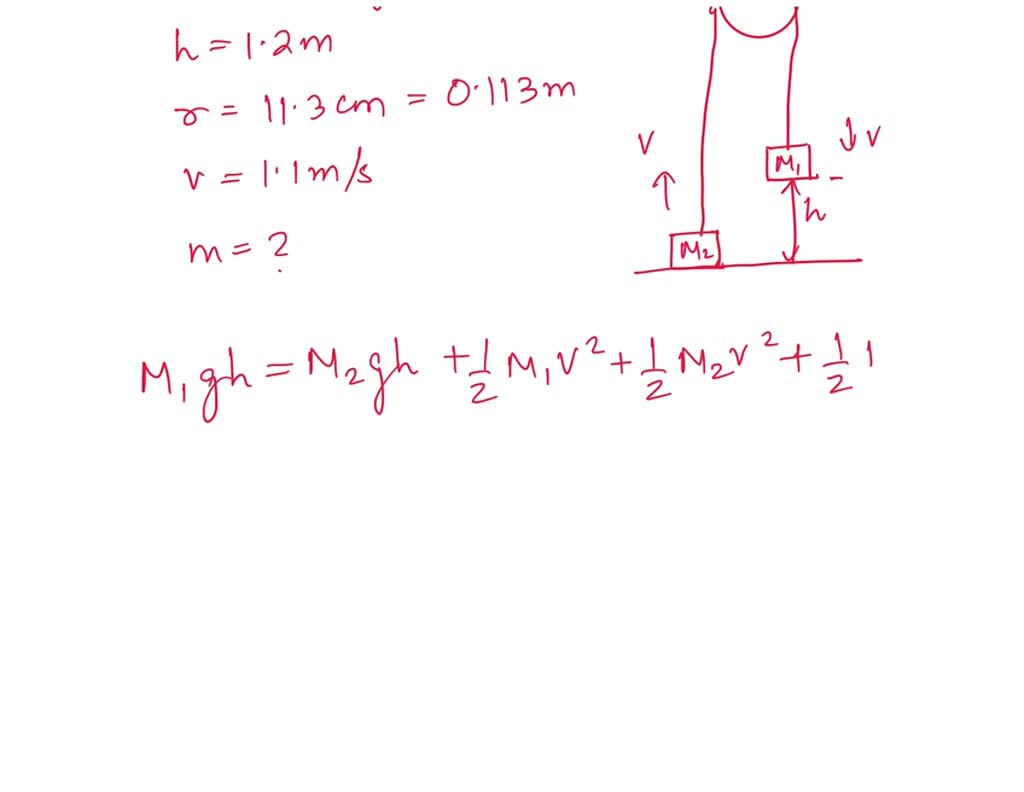 SOLVED: Suppose you have a system of two masses strung over a pulley