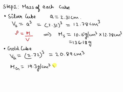 question-33-of-34-a-silver-cube-with-an-edge-length-of-231-cm-and-a-gold-cube-with-an-edge-length-of-272-cm-are-both-heated-to-880c-and-placed-in-1060-ml-of-water-at-205c-what-will-be-the-fi-12702
