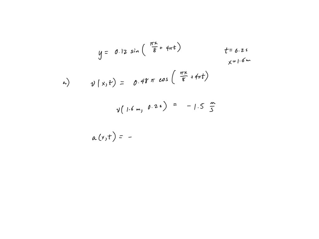 SOLVED: A transverse wave on a string is described by the wave function ...