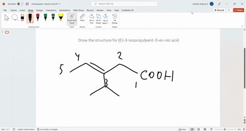 draw-the-structure-for-e-3-isopropylpent-3-en-oic-acid