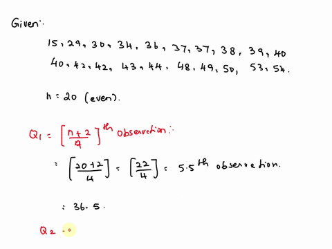 use-the-accompanying-data-set-to-complete-the-following-actions-find-the-quartiles_-b-find-the-interquartile-range-identify-any-outliers-40-50-37-44-42-37-40-48-43-38-34-54-42-36-15-53-39-49-36442
