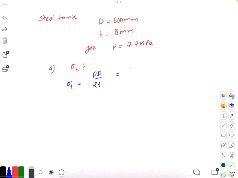 steel-tank-with-an-outside-diameter-of-600-mm-has-a-wall-thickness-of-8-mm-the-tank-is-used-as-storage-of-gas-under-pressure-of-22mpa-a5ptsdetermine-the-value-of-the-tangential-stress-in-the-24886