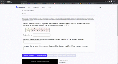 let-the-random-variable-x-represent-the-number-of-automobiles-that-are-used-for-official-business-purposes-on-any-given-workday-the-probability-distribution-for-x-is-fz-008-006-007-determine-29538