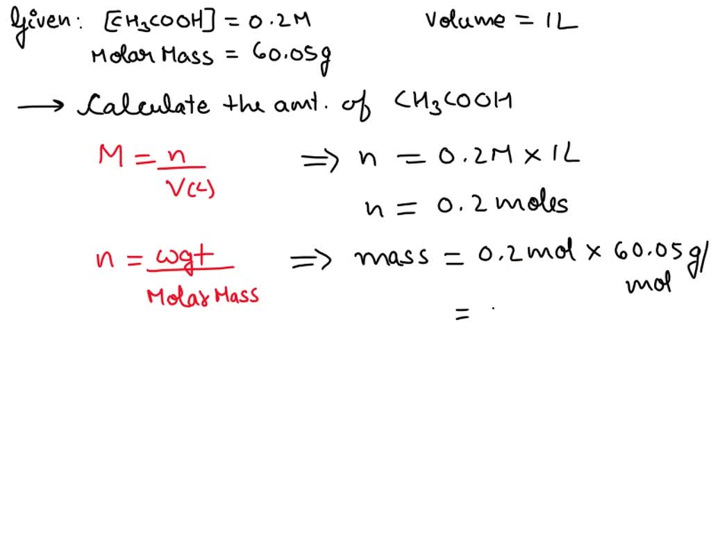 SOLVED You Must Make 1 L Of 0 2 M Acetic Acid CH3COOH All You Have   33a1923e B61a 49e9 88ec 68835996029a Large 