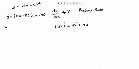 use-the-product-rule-to-find-the-derivative-of-the-following-y-2x-52-76132