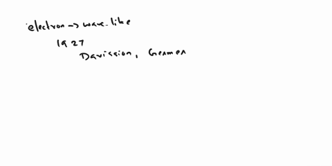 what-are-the-experimental-evidence-that-show-electrons-behave-like-waves-66333
