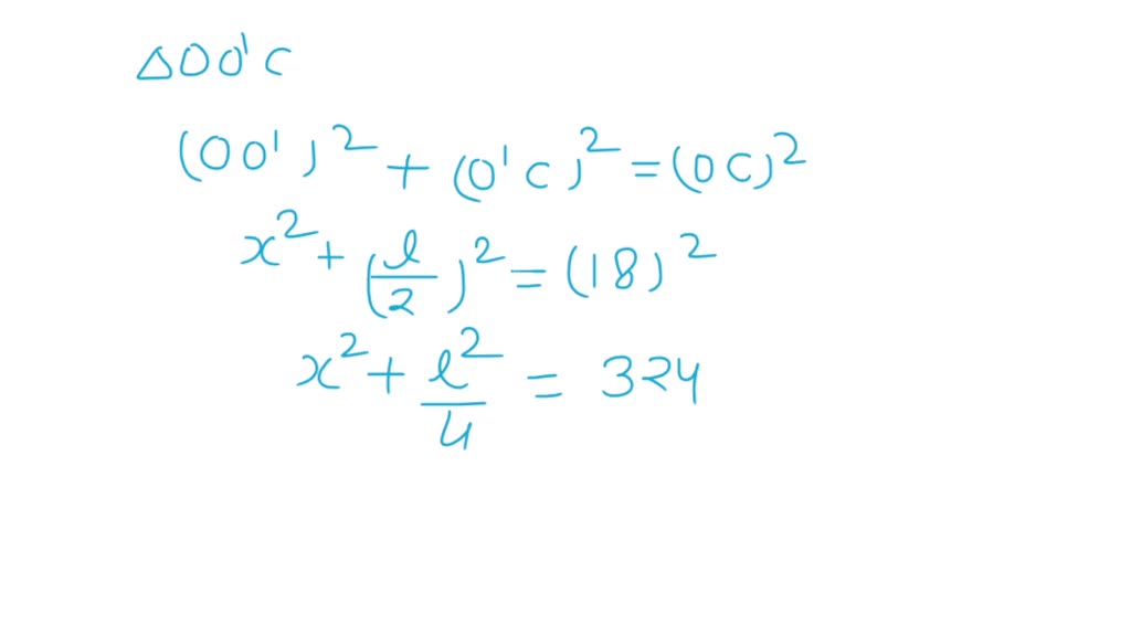 SOLVED: A right circular cone is inscribed in a sphere. 18 in The ...