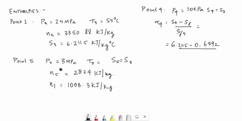 a-large-steam-power-plant-operates-on-a-rankine-cycle-with-regeneration-using-single-closed-feedwater-heater-with-the-cycle-diagram-as-on-p-33-4-ofthe-supplementary-notes-the-boiler-produces-25917