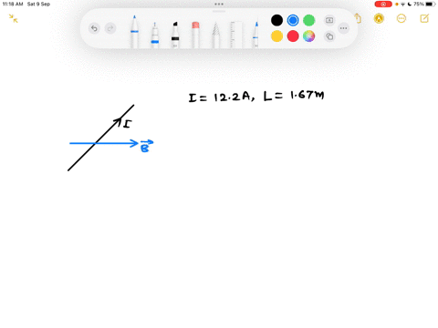 a-wire-167-m-long-carries-a-current-of-122-a-and-makes-an-angle-of-371-with-a-uniform-magnetic-field-of-magnitude-b-160-t-calculate-the-magnetic-force-on-the-wire-30086