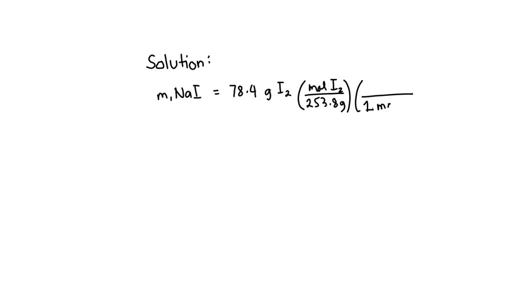 SOLVED: Iodine is prepared both in the laboratory and commercially by ...