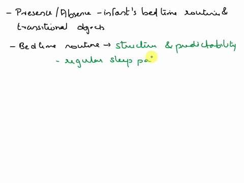 what-do-you-see-as-the-developmental-and-cultural-significance-of-the-presence-or-absence-of-infants-bedtime-routines-and-transitional-objects-85717