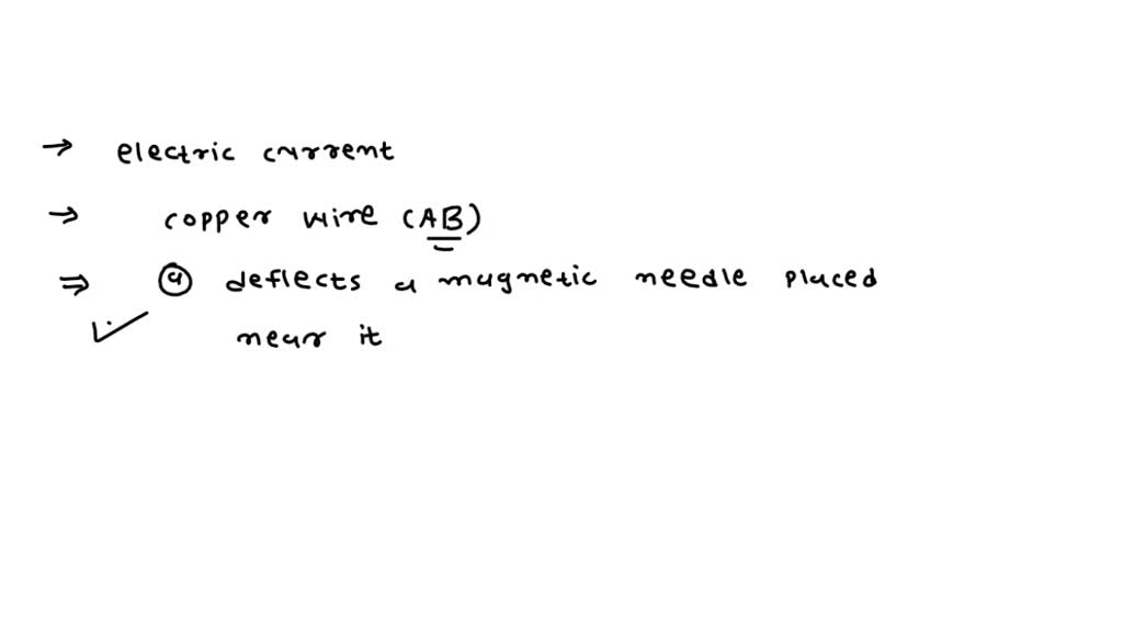 SOLVED 'Pls answer this question Q2. When an electric current flows through copper wire AB as