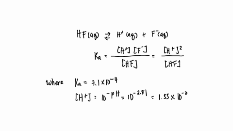 how-many-grams-of-the-weak-acid-hf-molar-mass-2001-gmole-does-it-take-to-prepare-784-ml-of-a-solution-that-has-ph-281-ka-hf-71-x-10-4-please-give-the-answer-to-2-decimal-places-60315