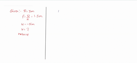a-convex-mirror-used-for-rearview-on-an-automobile-has-radius-of-curvature-of-3-m-if-a-bus-is-located-at-5-m-from-this-mirror-find-the-position-nature-and-magnification-of-the-image-4