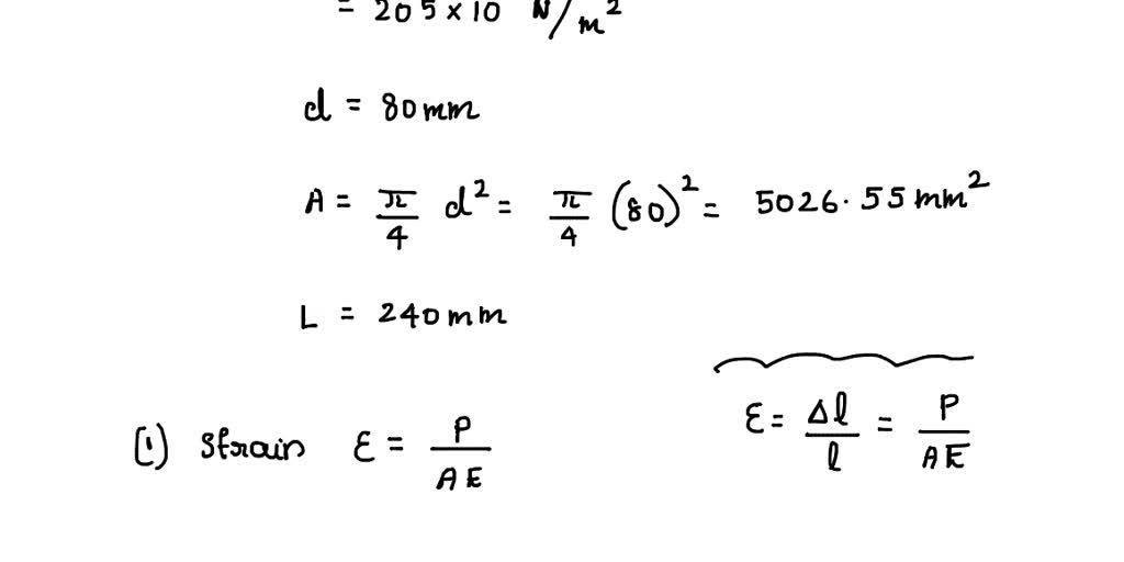 SOLVED A steel bar is stressed to 280 MPa. The modulus of elasticity
