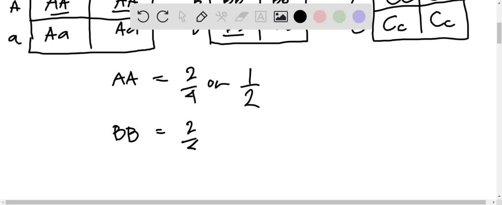 SOLVED: 12) What is the probability (give and AaBBCc will have fraction ...