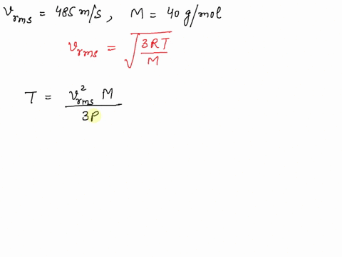 find-the-temperature-at-which-molecule-of-argon-has-rms-speed-of-485-mls-molecule-of-argon-has-an-atomic-wcight-of-40-gmol-hint-in-physics-mass-is-measured-in-kg-also-remember-to-convert-kel-61173