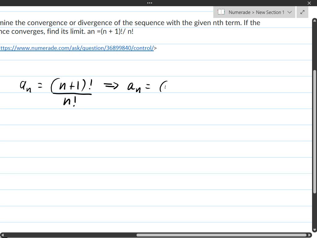 determine-the-convergence-or-divergence-of-the-sequence-with-the-given