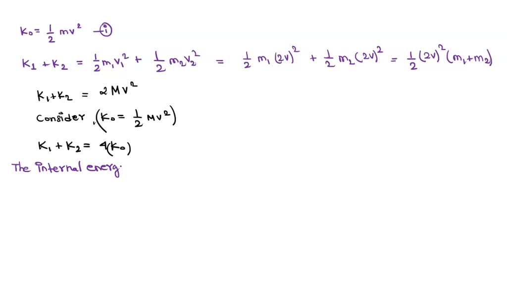 SOLVED An object with energy K explodes into two pieces, each