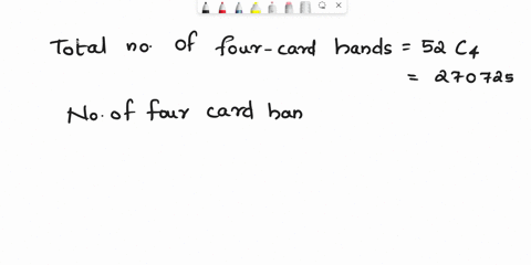 from-a-standard-deck-of-cards-how-many-different-four-card-hands-are-there-with-at-least-one-heart-96423