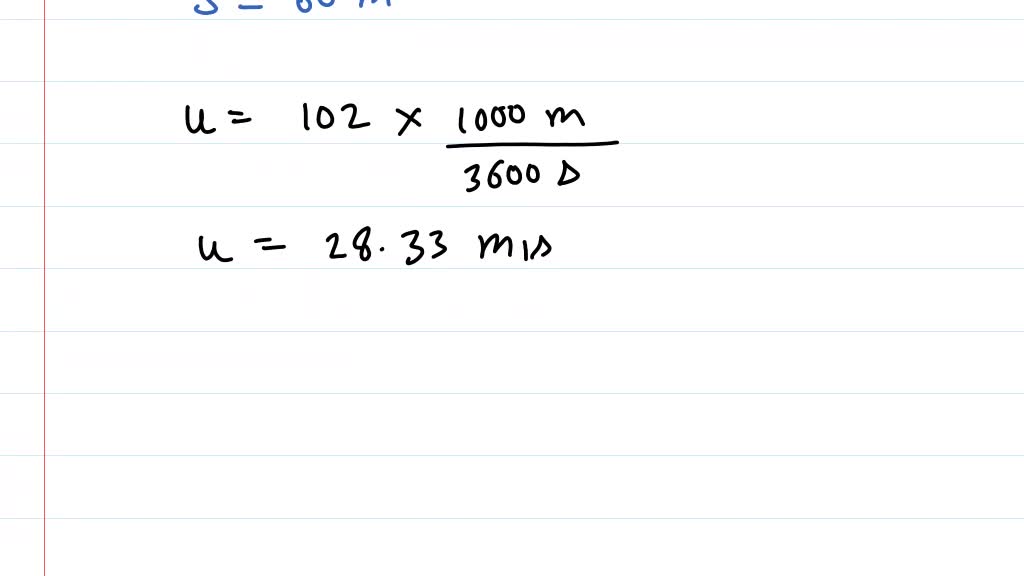 SOLVED: A car is traveling at 112 km/h when the driver sees an accident ...