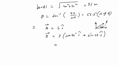 vector-a-a-displacement-of-20-m-due-east-vector-b-a-displacement-of-30-m-due-north-find-the-magnitude-and-direction-of-the-vector-sum-ab-vector-a-an-acceleration-of-4-mlsls-due-east-vector-b-69467