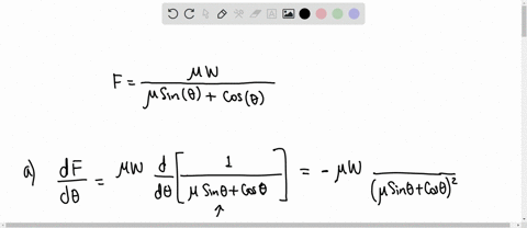 a-object-with-weight-w-is-dragged-along-horizontal-plane-by-a-force-acting-along-a-rope-attached-to-the-object-if-the-rope-makes-an-angle-0-with-the-plane-then-the-magnitude-of-the-force-is-11287
