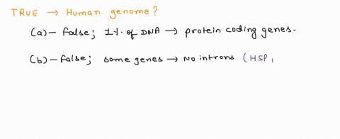 in-the-human-genome-a-less-than-5-of-the-dna-codes-for-unique-proteins-b-many-genes-do-not-have-introns-c-the-genes-are-all-unique-to-humans-and-show-no-similarity-to-genes-from-other-organi-06034