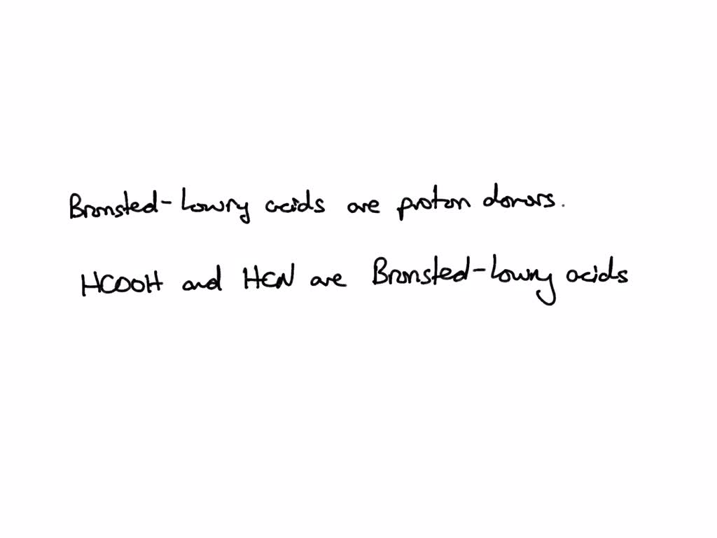 SOLVED Select the Br nsted acids. Check All That Apply HCOOH C2H4