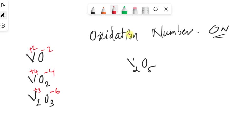SOLVED Based on oxidation numbers, with which vanadium oxide cannot