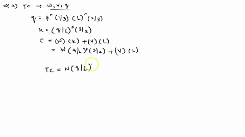consider-the-following-production-function-q-k13l23-afind-the-total-cost-as-a-function-of-w-v-and-q-b-find-the-marginal-cost-as-a-function-of-w-v-and-q-c-find-the-average-cost-as-a-function-79395