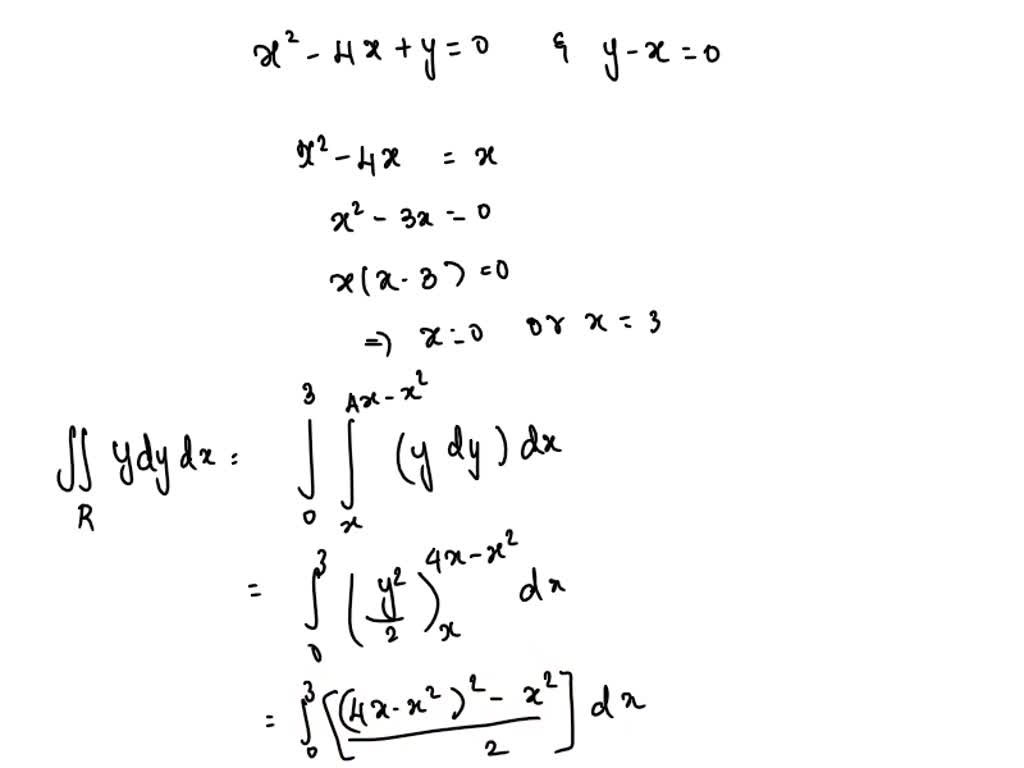 SOLVED: given the parabola x=y+1 and the line x+y=3 enter the endpoints ...