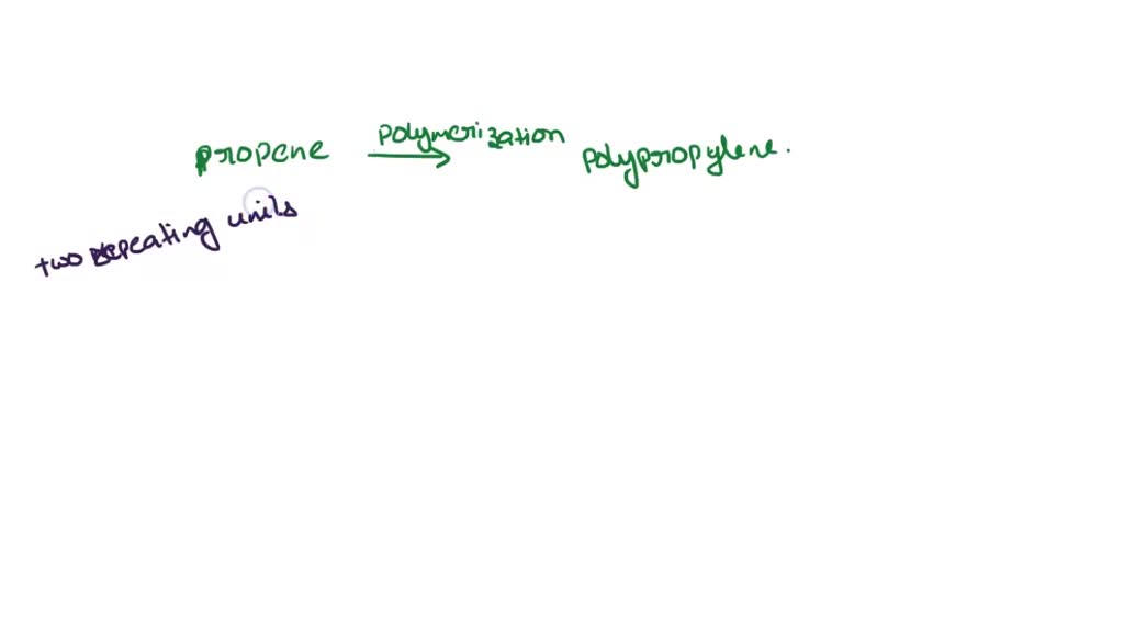 Solved: The Structure Of The Monomer Propylene (propene) Is Shown Below 