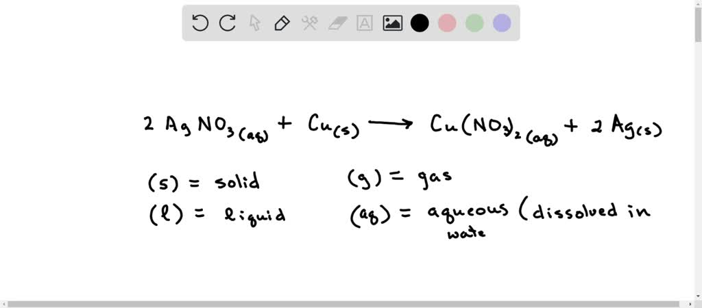 SOLVED Consider this chemical equation 2AgNO3 aq Cu s Cu