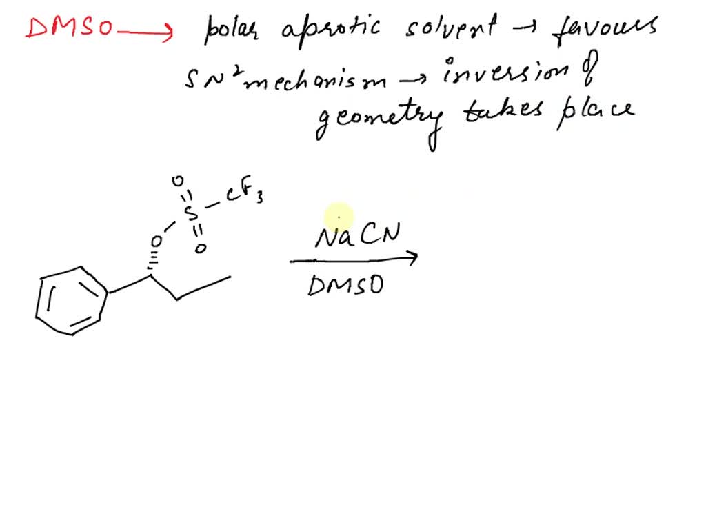 SOLVED: Predict the product for the following reaction: NaCN DMSO CN ...