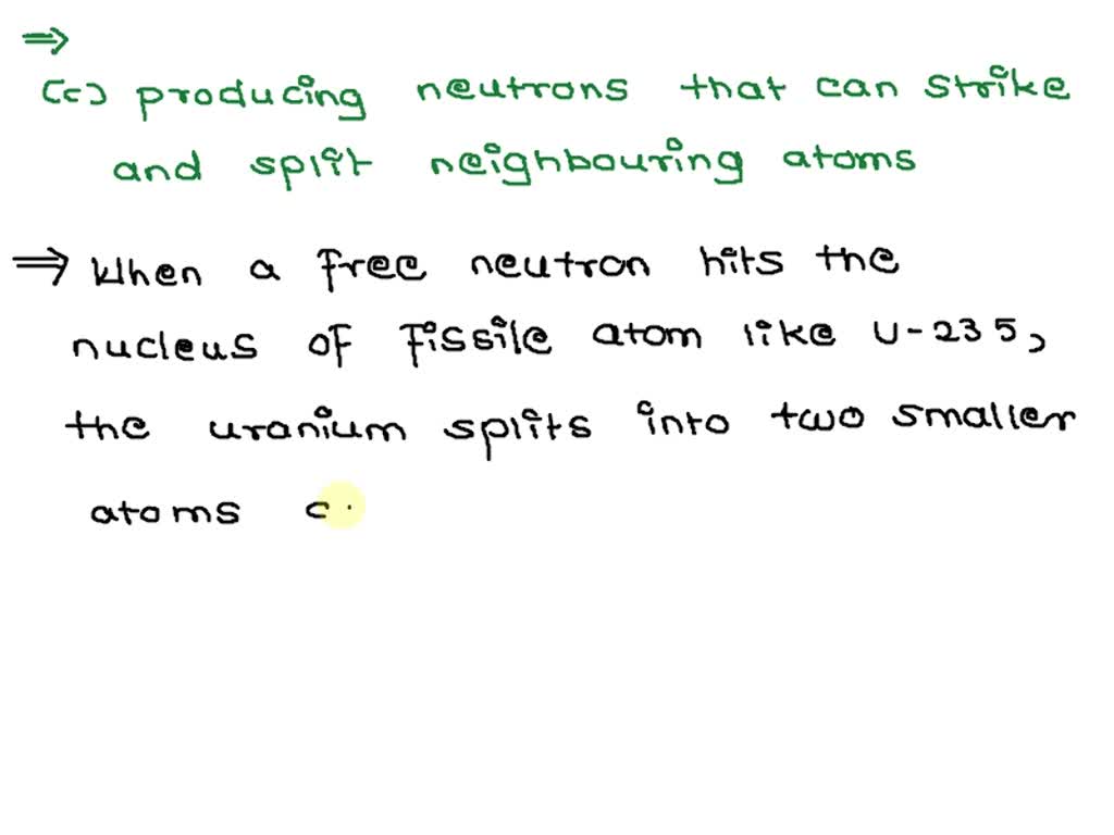 SOLVED Fission can produce krypton, strontium, barium, and xenon is