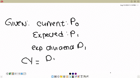 for-the-coming-year-what-were-the-expected-current-and-capital-gains-yield-round-two-decimal-places