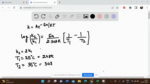 in-going-from-room-temperature-25-to-35-the-rate-of-a-reaction-doubles-calculate-the-activation-energy-for-the-reaction-55886