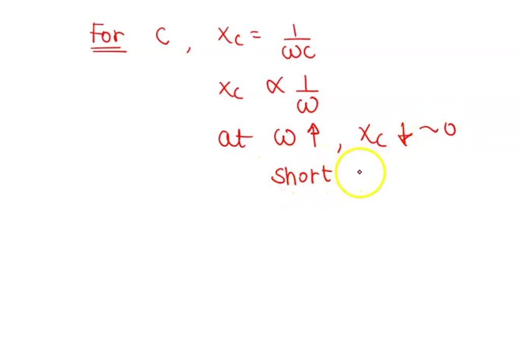 (a) Why does a capacitor act as a short circuit at high frequencies? (b