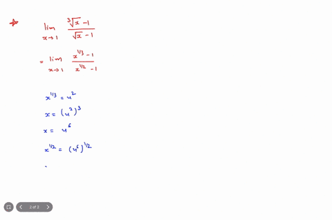 evaluate-the-limit-if-it-exists_-using-algebra-steps-must-be-shown-for-full-credit-no-credit-will-be-given-for-using-lhopitals-rule-if-an-answer-does-not-exist-enter-dne-vx-1-lim-vx-1-21737