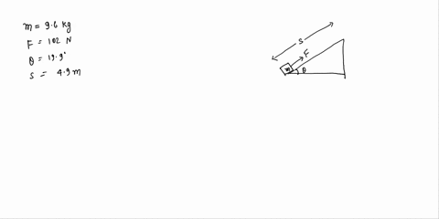crate-of-mass-96-kg-is-pulled-up-rough-incline-with-an-initial-speed-o-146-wvs-the-pulling-force-102-n-parallel-to-the-incline_-which-makes-an-angle-of-1990-with-the-horizontal-the-coefficie-76996