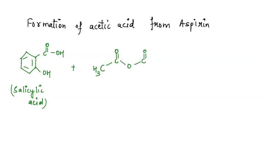SOLVED When very old bottles of commercial aspirin tablets are opened, the bottles will often