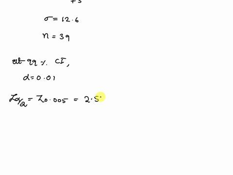 you-measure-39-backpacks-weights-and-find-they-have-a-mean-weight-of-73-ounces-assume-the-population-standard-deviation-is-126-ounces-based-on-this-construct-a-99-confidence-interval-for-the-02215