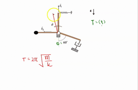 problem-1-particle-p-of-mass-m-is-fixed-to-the-end-of-one-rod-a-linear-spring-constant-k-and-dashpot-constant-are-fixed-to-the-ends-of-the-other-rods-let-n-be-inertial-unit-vectors-and-b-are-94256